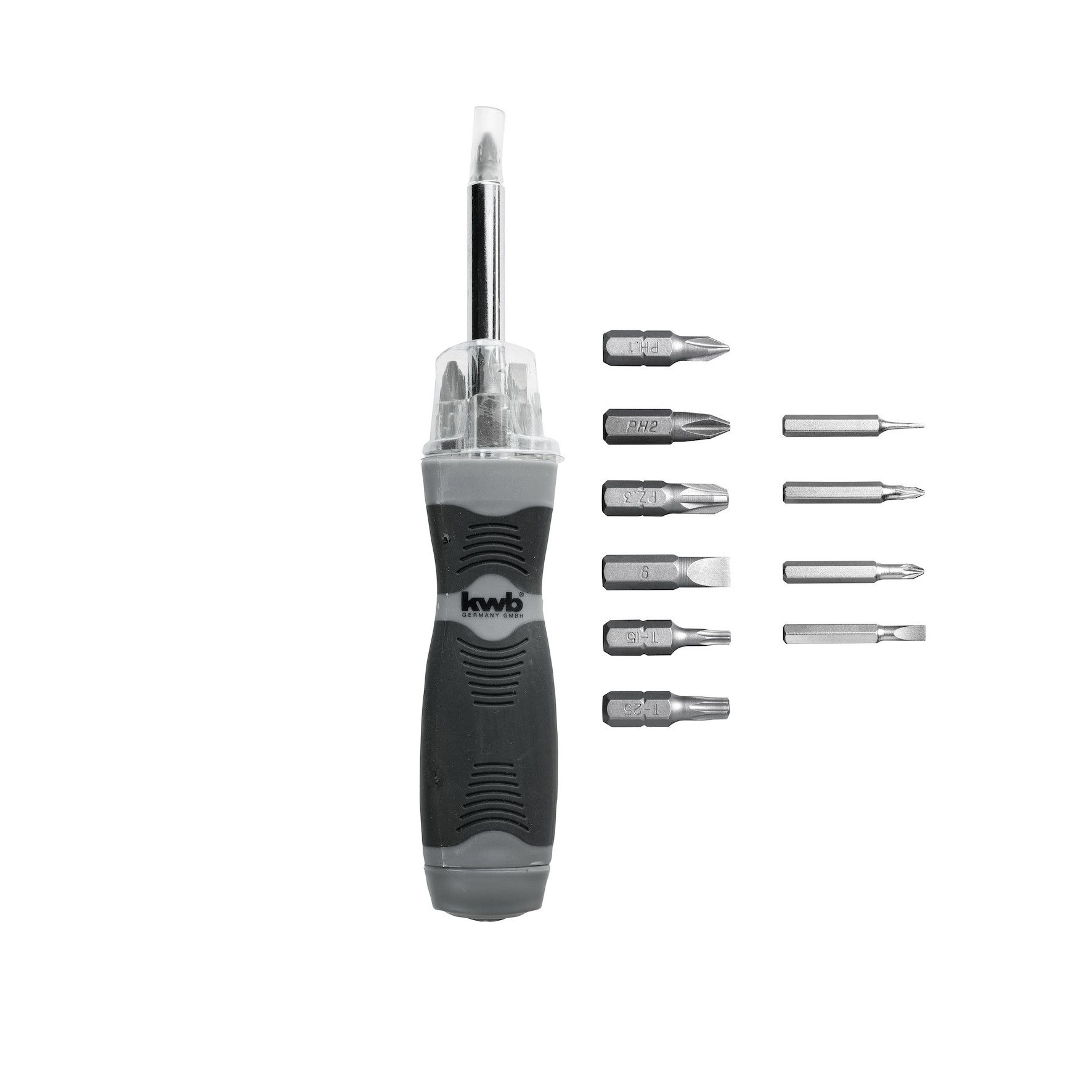 Ruuvimeisselin kahva Einhell KWB KW116890 + ruuvivääntimen päät