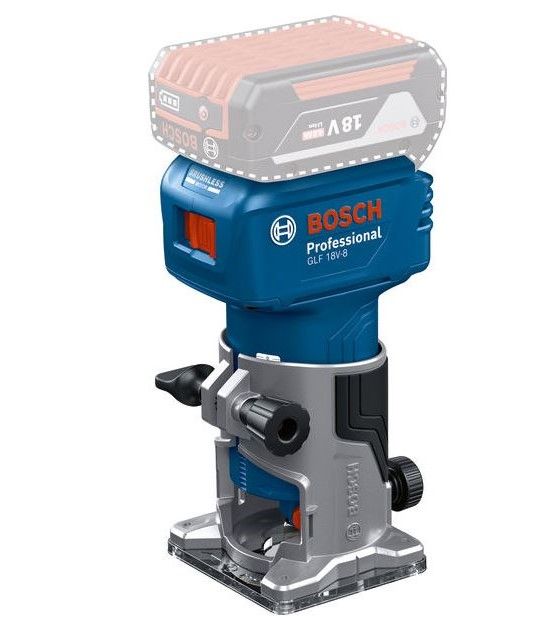 Yläjyrsin Bosch GLF 18V-8 Professional; 18 V (ilman akkua ja laturia)
