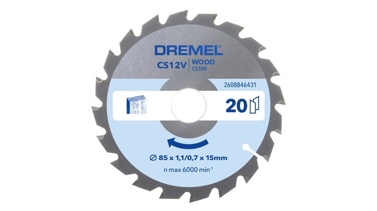 Katkaisuterä puulle Dremel CS500; 85 mm