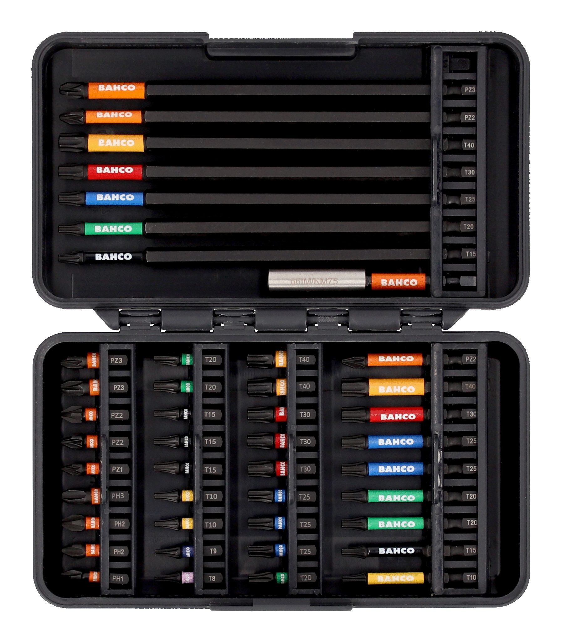 Minikoon mac-tarvikesarjat Bahco 66IM/44C-1; 1/4''; 44 kpl.