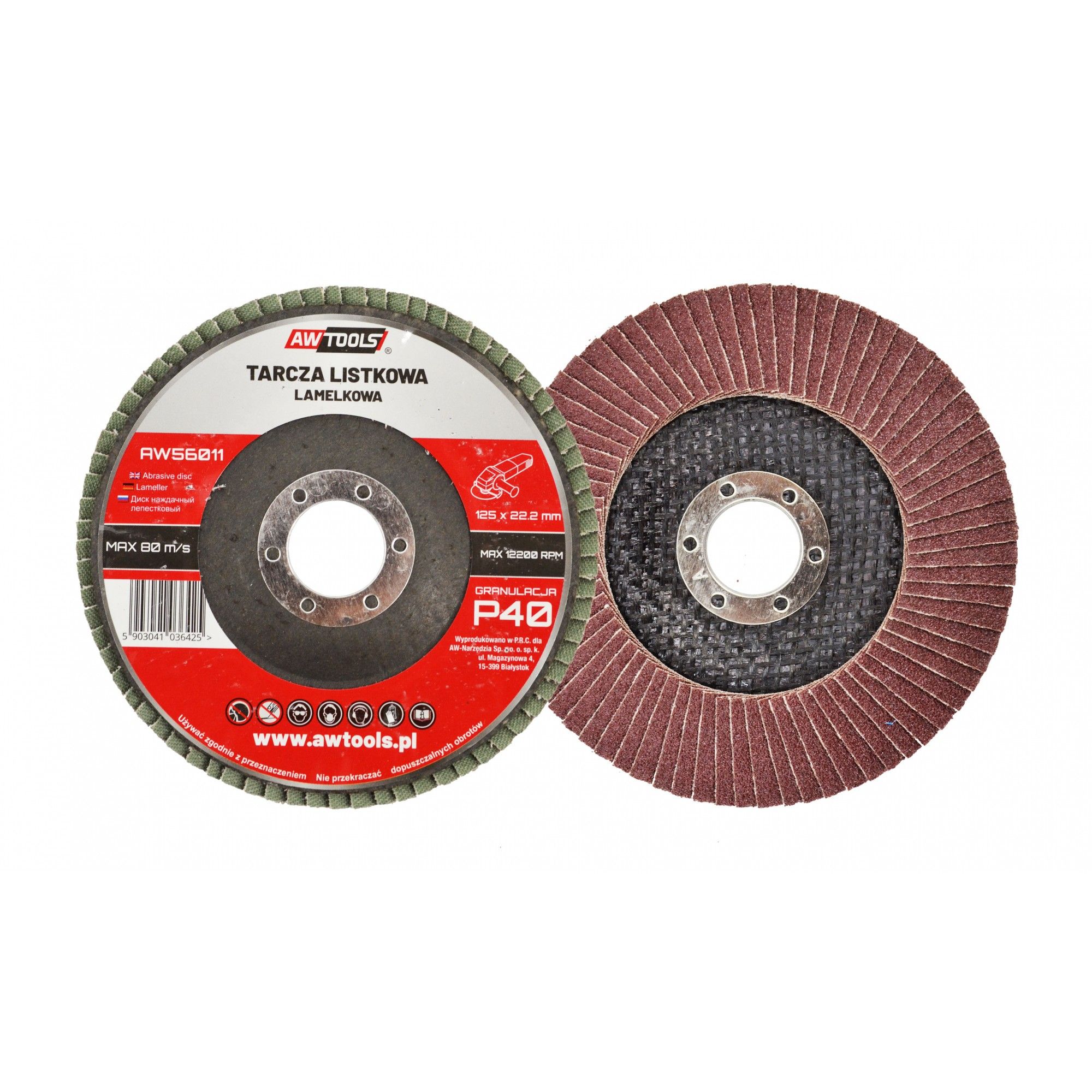 Lamellihiomalaikka  AWTools AW56010; 125 mm; P36