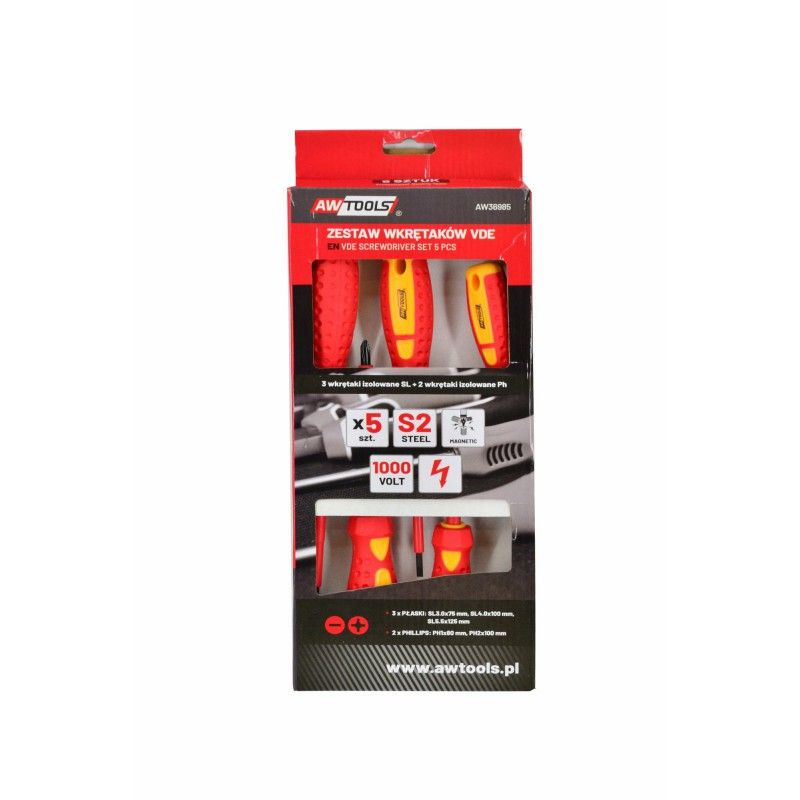 Ruuvimeisselisetti AWTools AW36985; VDE; 5 kpl.