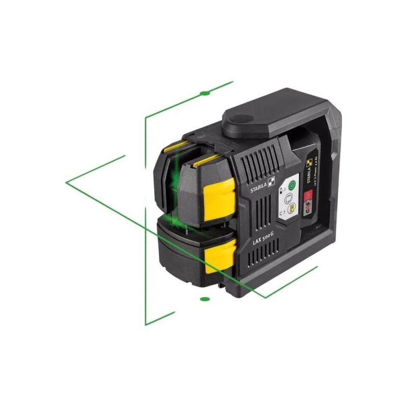 Ristilinjalaser Stabila LAX 500G; 12V; IP54 vihreä