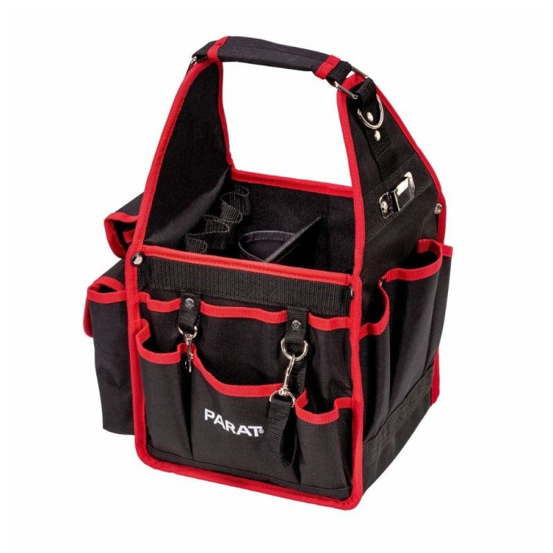 Työkalulaukku Parat Basic Softbag S; 235x215x400 mm musta/punainen