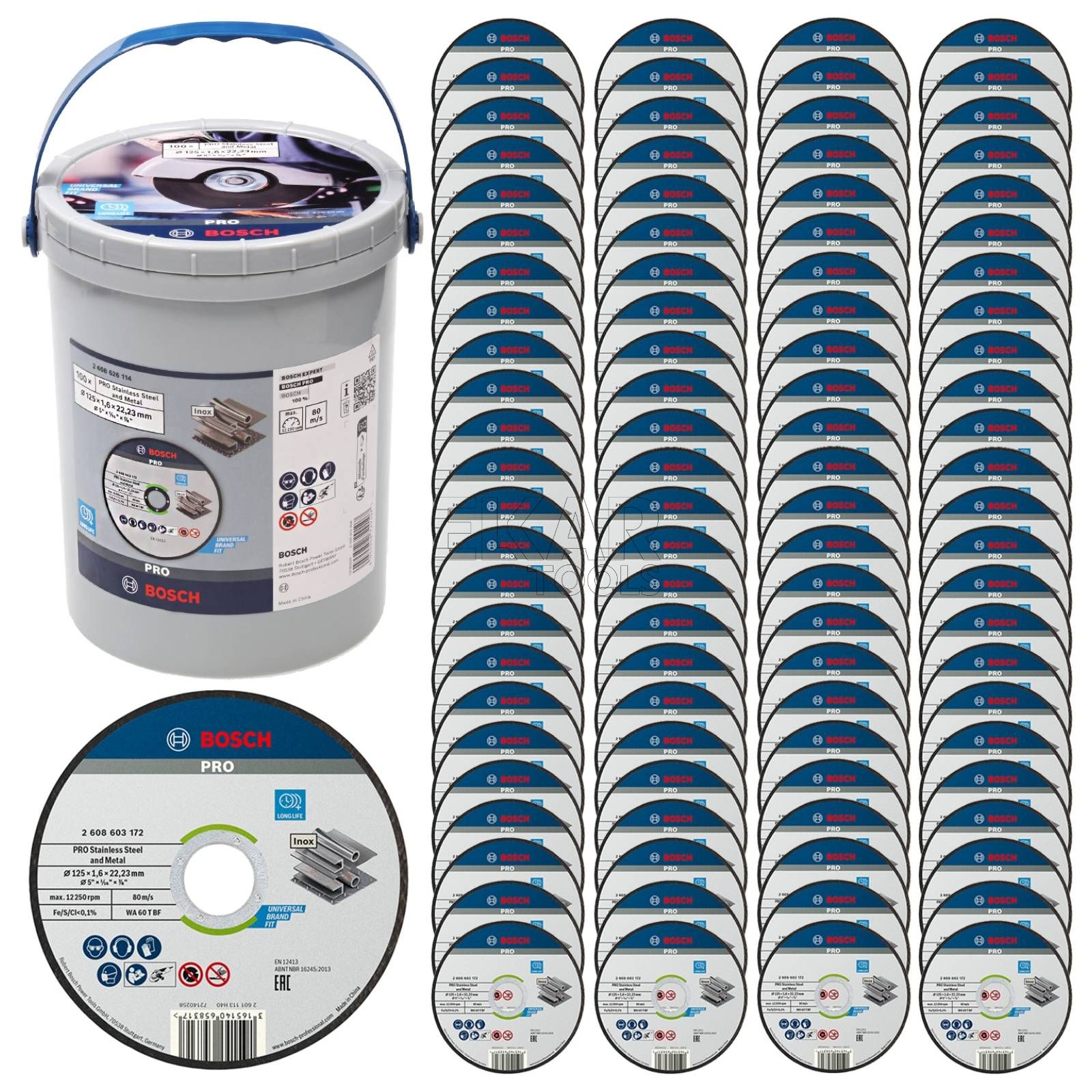 Hiova katkaisulaikka Bosch 2608626114; 125x22,23 mm; 100 kpl.