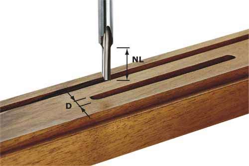 Yksireunainen urajyrsin pohjaterän kanssa Festool 8/45 mm