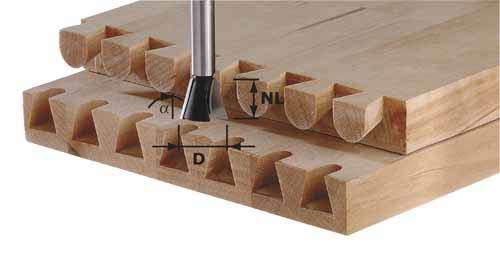 Lohenpyrstöjyrsin Festool; 16 mm; 13,5/46 mm