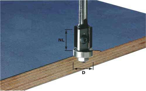 Reunajyrsin vaihdettavilla terillä Festool; 20/64 mm laakereilla