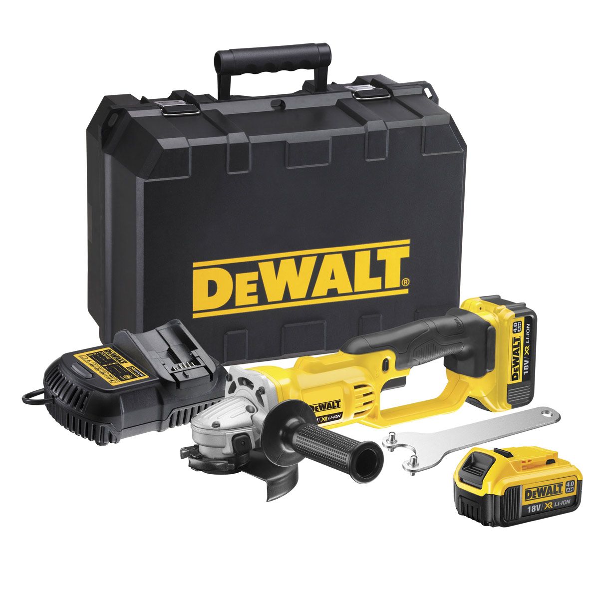 Akkukäyttöinen kulmahiomakone DeWalt DCG412M2