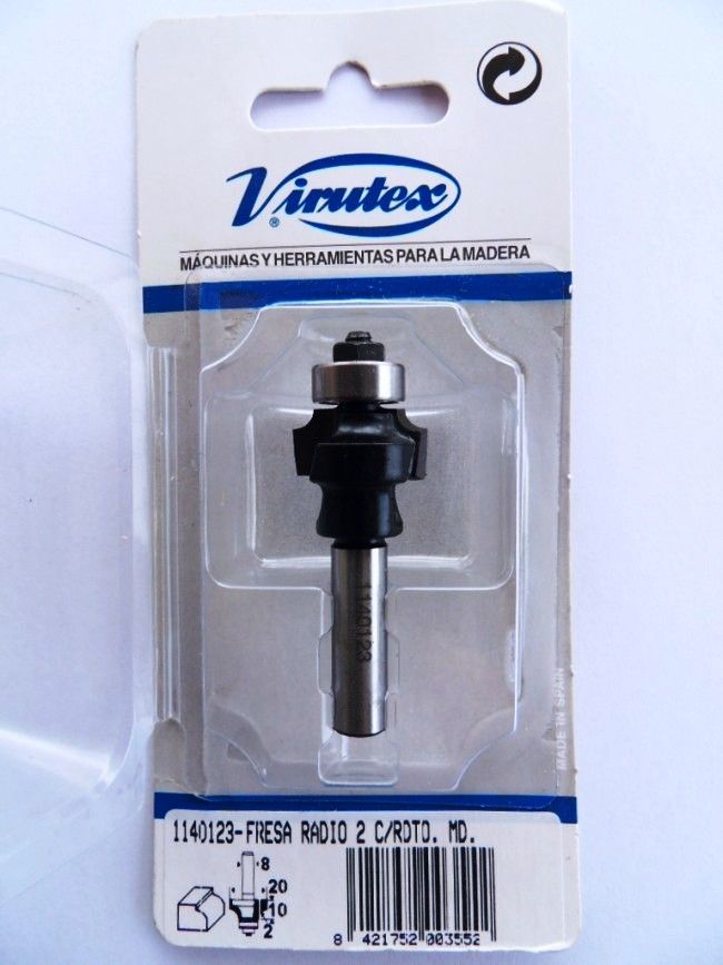 Pyöristysjyrsin Virutex R2 laakereilla