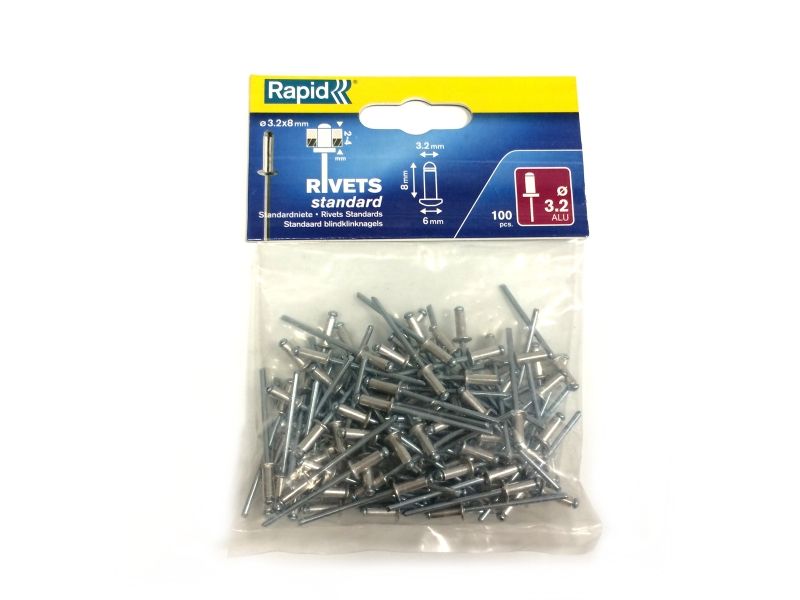 Niitit Rapid&nbsp;Inox; Ø4 mm; 12 mm; 100 kpl.