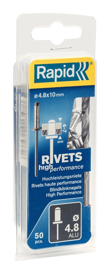 Niitit Rapid Ø4,8 mm; 10 mm; 50 kpl.