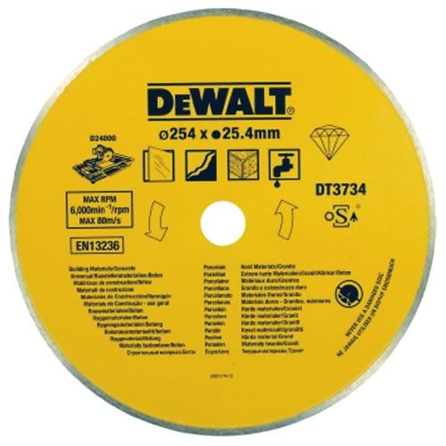 Timanttilevy märkäleikkaukseen DeWalt DT3734; Ø254