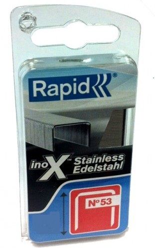 Niitit Rapid; 11,4x12 mm; 1080 kpl.; tyyppi 53; ruostumaton teräs