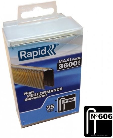 Niitit Rapid; 6x25 mm; 3600 kpl.; tyyppi 606