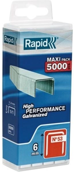 Niitit Rapid; 11,4x6 mm; 5000 kpl.; tyyppi 53