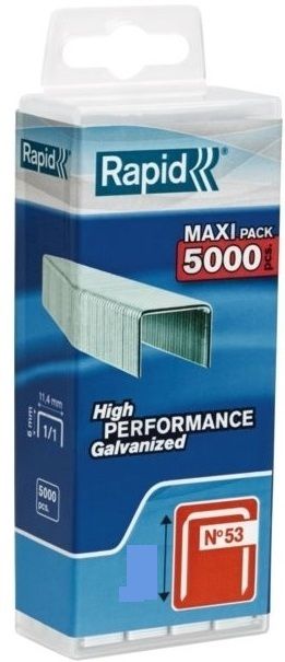 Niitit Rapid; 11,4x10 mm; 5000 kpl.; tyyppi 53