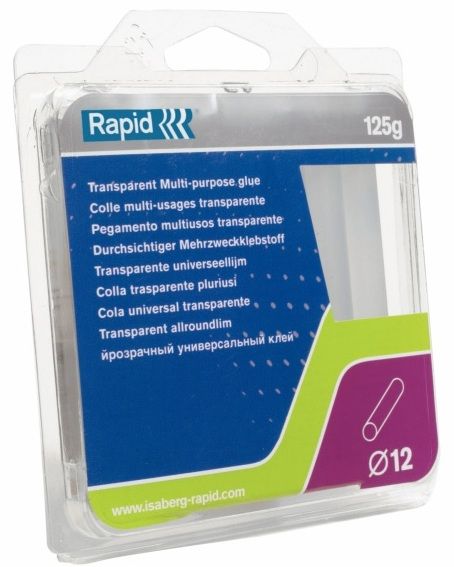 Liimapuikot Rapid Multi; 12x94 mm; 0,125 kg; läpinäkyvä