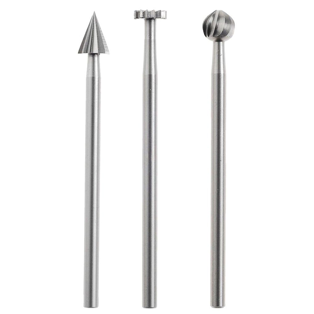 Volframi-vanadiiniteräksiset jyrsinpuikot Proxxon; 3 kpl.