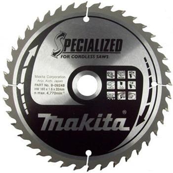 Katkaisuterä puulle Makita; 165x1,6x20,0 mm; Z40; 18°