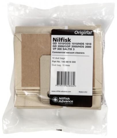 Paperipussit pölynimurille Nilfisk-ALTO SALTIX; 10 kpl.