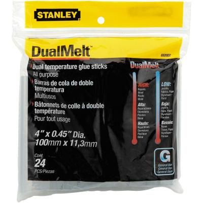 Liimapuikot Stanley ''DualTemp''; 12x100 mm; 24 kpl.; läpinäkyvä