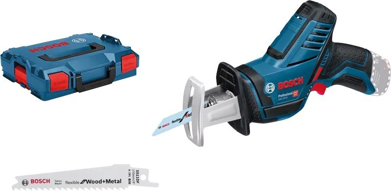 Akkupuukkosaha Bosch GSA 12V-14 Solo L-Boxx (ilman akkua ja laturia)